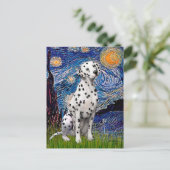 Carte Postale Nuit étoilée (Vertical) - Dalmatien (Debout devant)