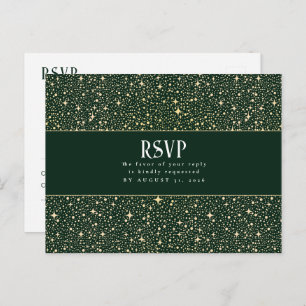 Carte Postale Nuit Étoiles Mariage RSVP