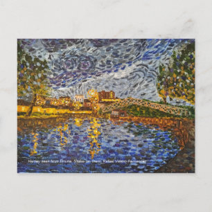 Carte Postale Nuit, Hanley d'Etrurie. Stoke-on-Trent