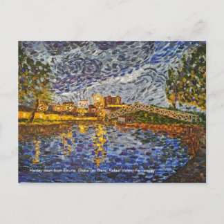 Carte Postale Nuit, Hanley d'Etrurie. Stoke-on-Trent