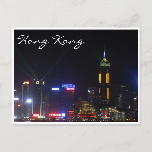 Carte Postale nuit hong kong (Devant)