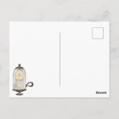 Carte Postale Nuit noire Mysical Lune chat (Dos)