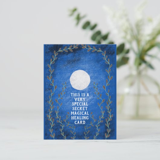 Carte Postale Nuit secrète magique spirituelle lune guérissez vi (Debout devant)
