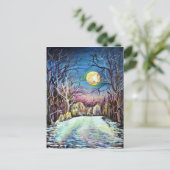 Carte Postale Nuit silencieuse en Suède (Debout devant)