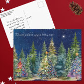 Carte postale Nuit Sky Christmas Tree Forest
