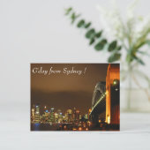 Carte Postale nuit skyline de sydney (Debout devant)