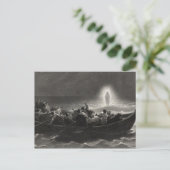 Carte postale "Nuit sur la mer de Galilée" (Debout devant)