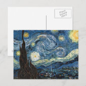 Carte Postale Nuit Van Gogh Starry (Devant / Derrière)