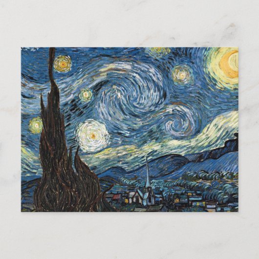 Carte Postale Nuit Van Gogh Starry (Devant)