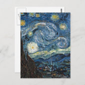 Carte Postale Nuit Van Gogh Starry (Devant / Derrière)