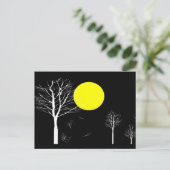 Carte Postale Nuit vintage Lune #2 (Debout devant)