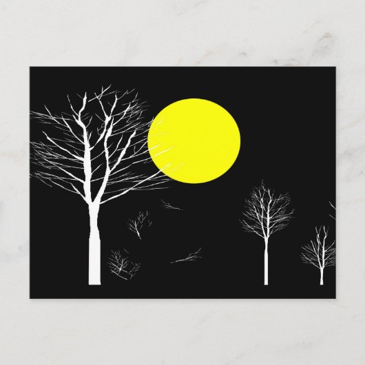 Carte Postale Nuit vintage Lune #2 (Devant)