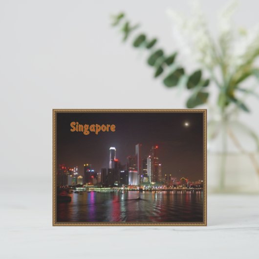 Carte Postale Nuitée à Singapour (Debout devant)