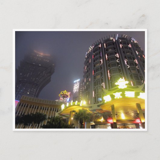 Carte Postale nuits du casino de macau (Devant)