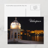 Carte Postale nuits du palais du lac (Devant / Derrière)