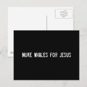Carte Postale Nuke Whales pour Jésus (Devant / Derrière)