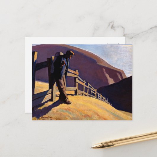 Carte Postale Nulle part où aller par Maynard Dixon (Devant/Arrière en situation)
