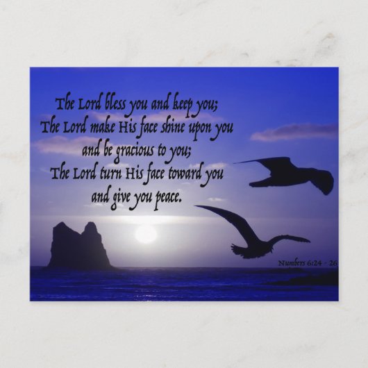 Carte Postale num 6:24-26 sur double bird blues (Devant)