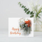 Carte postale numérique personnalisable pour anniv (Debout devant)