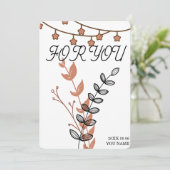 Carte postale numérique "Pour vous" - Carte imprim (Debout devant)