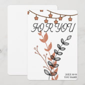 Carte postale numérique "Pour vous" - Carte imprim (Devant / Derrière)