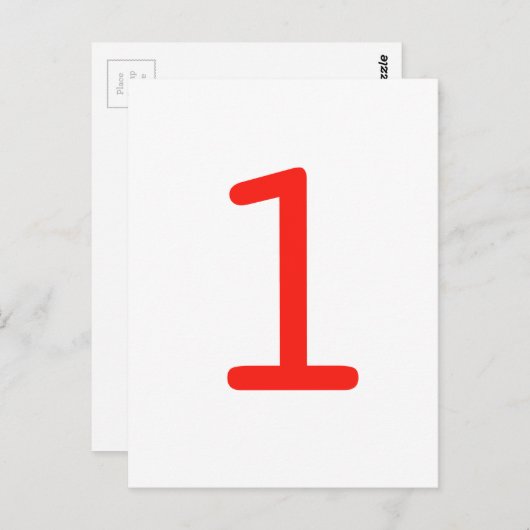 Carte Postale Numéro 1 (Devant / Derrière)