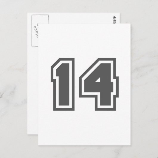 Carte Postale Numéro 14 (Devant / Derrière)