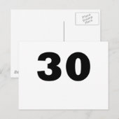 Carte Postale Numéro 30 (Devant / Derrière)