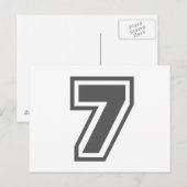 Carte Postale Numéro 7 (Devant / Derrière)