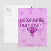 Carte Postale Numéro de brevet 1 (Devant / Derrière)