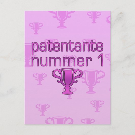 Carte Postale Numéro de brevet 1 (Devant)