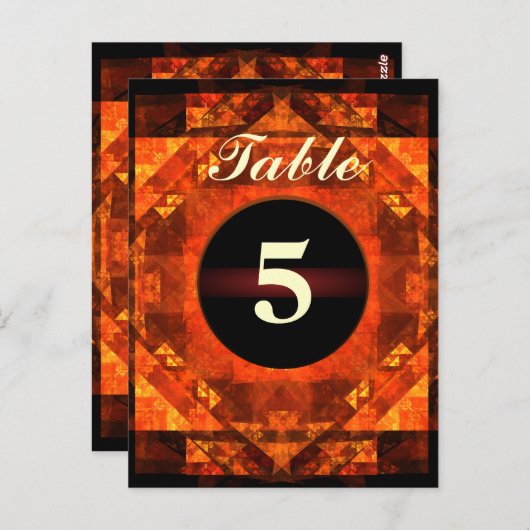 Carte postale Numéro de la table de bénédiction (Devant / Derrière)