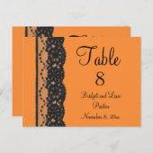 Carte postale Numéro de la table de dentelle franç (Devant / Derrière)