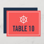 Carte postale Numéro de la table de la marine et d (Devant / Derrière)