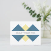 Carte postale Numéro de la table de triage géométr (Debout devant)