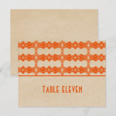 Carte postale Numéro de la table frontière Art déc (Devant / Derrière)