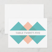 Carte postale Numéro de la table géométrique de tr (Devant / Derrière)