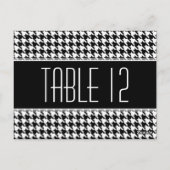 Carte Postale Numéro de la table mariage SIGNE HOUNDSTOOTH (Dos)