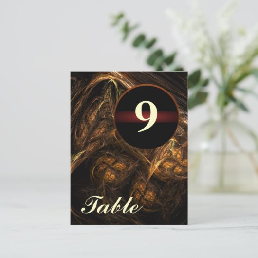 Carte postale Numéro de la table mère (Debout devant)