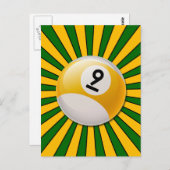 CARTE POSTALE NUMÉRO DE RÉTRO 9 MILLIARDS BALL (Devant / Derrière)