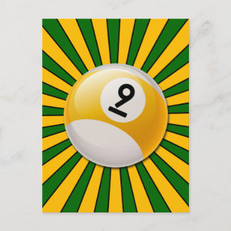 CARTE POSTALE NUMÉRO DE RÉTRO 9 MILLIARDS BALL