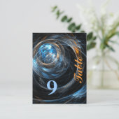 Carte postale Numéro de table autour du monde (Debout devant)