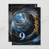 Carte postale Numéro de table autour du monde (Devant / Derrière)