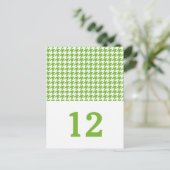 Carte postale Numéro de table de base verte (Debout devant)