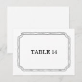 Carte postale Numéro de table de billet encerclé e (Devant / Derrière)