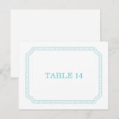 Carte postale Numéro de table de billets entouré d (Devant / Derrière)