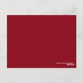 Carte postale Numéro de table de l'étoile jaune (Dos)