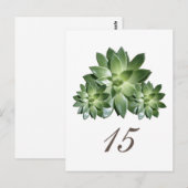 Carte postale Numéro de table de Mariage simple (Devant / Derrière)