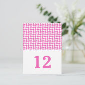 Carte postale Numéro de table de pied de rosée (Debout devant)