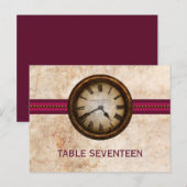 Carte postale Numéro de table d'horloge antique, F (Devant / Derrière)